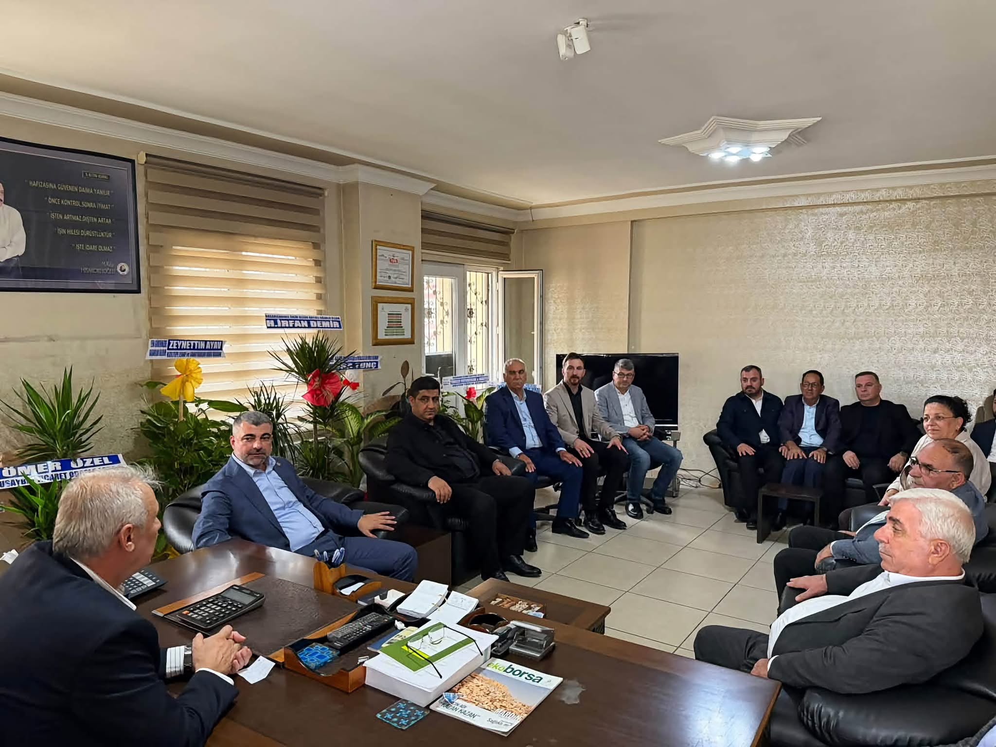 M�LLETVEK�L� FARUK KILIǒTAN, KIZILTEPE T�CARET BORSASI BA�KANI ZEYNEDD�N BOZDEM�R�E 