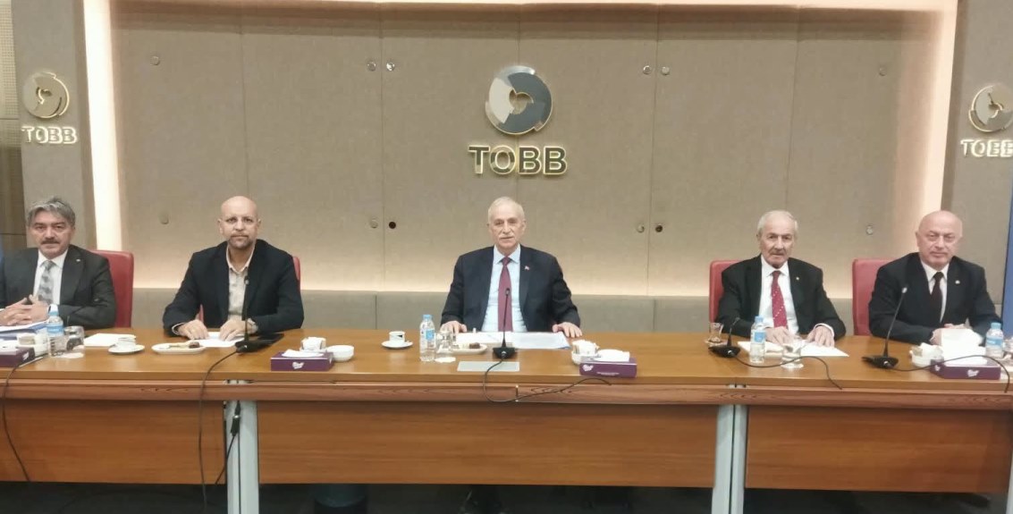 BA�KANIMIZ MEHMET �AH�N, TOBB Y�KSEK D�S�PL�N KURULU TOPLANTISINA KATILDI.